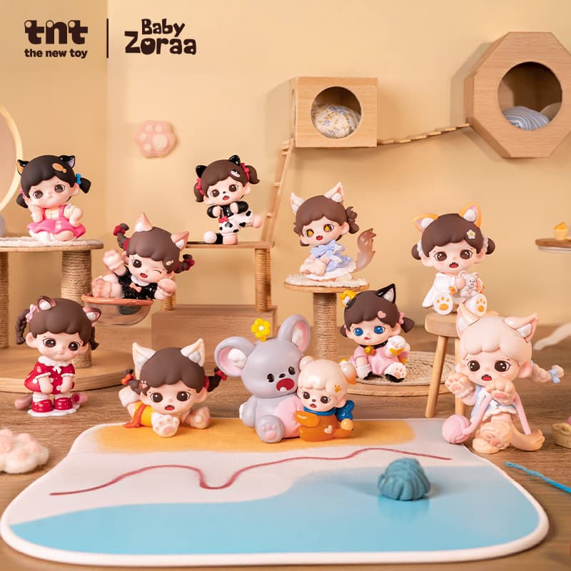 Zoraa Meow Cat Face Mini Series Figures