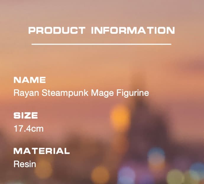 Rayan Steampunk Mage Figurine 产品详情图 2 - TNT SPACE