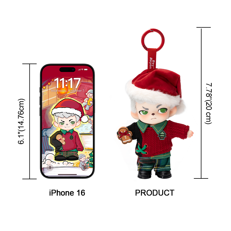 【Limit Pre-order】Rayan Christmas Together Plush Pendant - S（delivery in : 30 days）