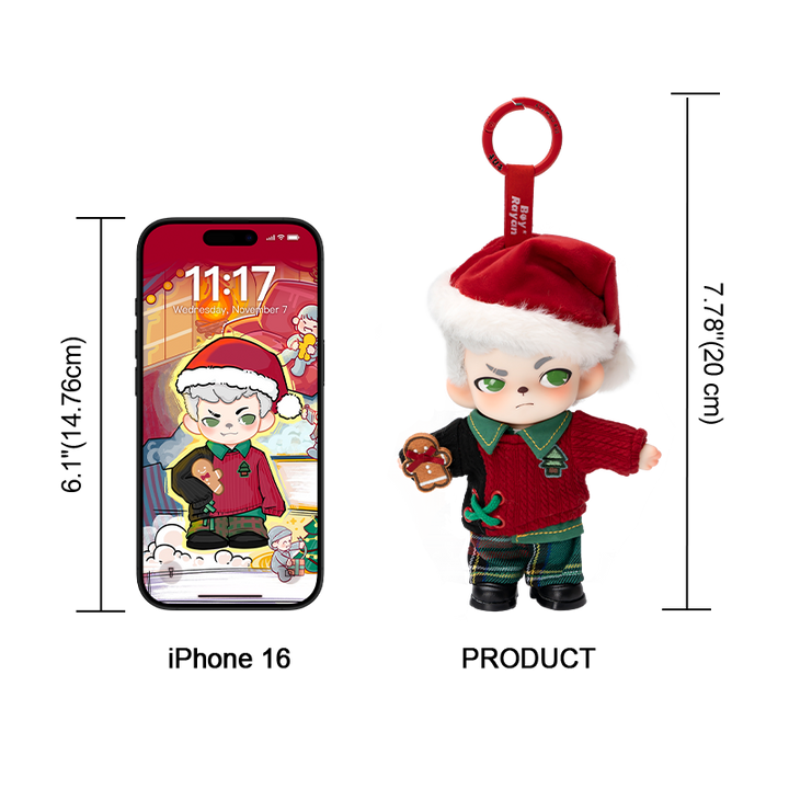 【Limit Pre-order】Rayan Christmas Together Plush Pendant - S（delivery in : 30 days）