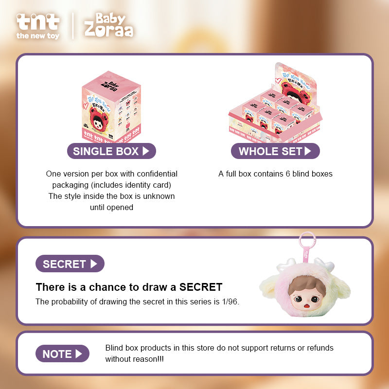 Zoraa's Fluffy Little World Series Plush Keychain