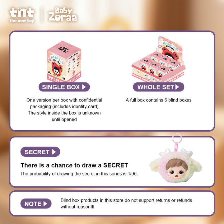 Zoraa's Fluffy Little World Series Plush Keychain