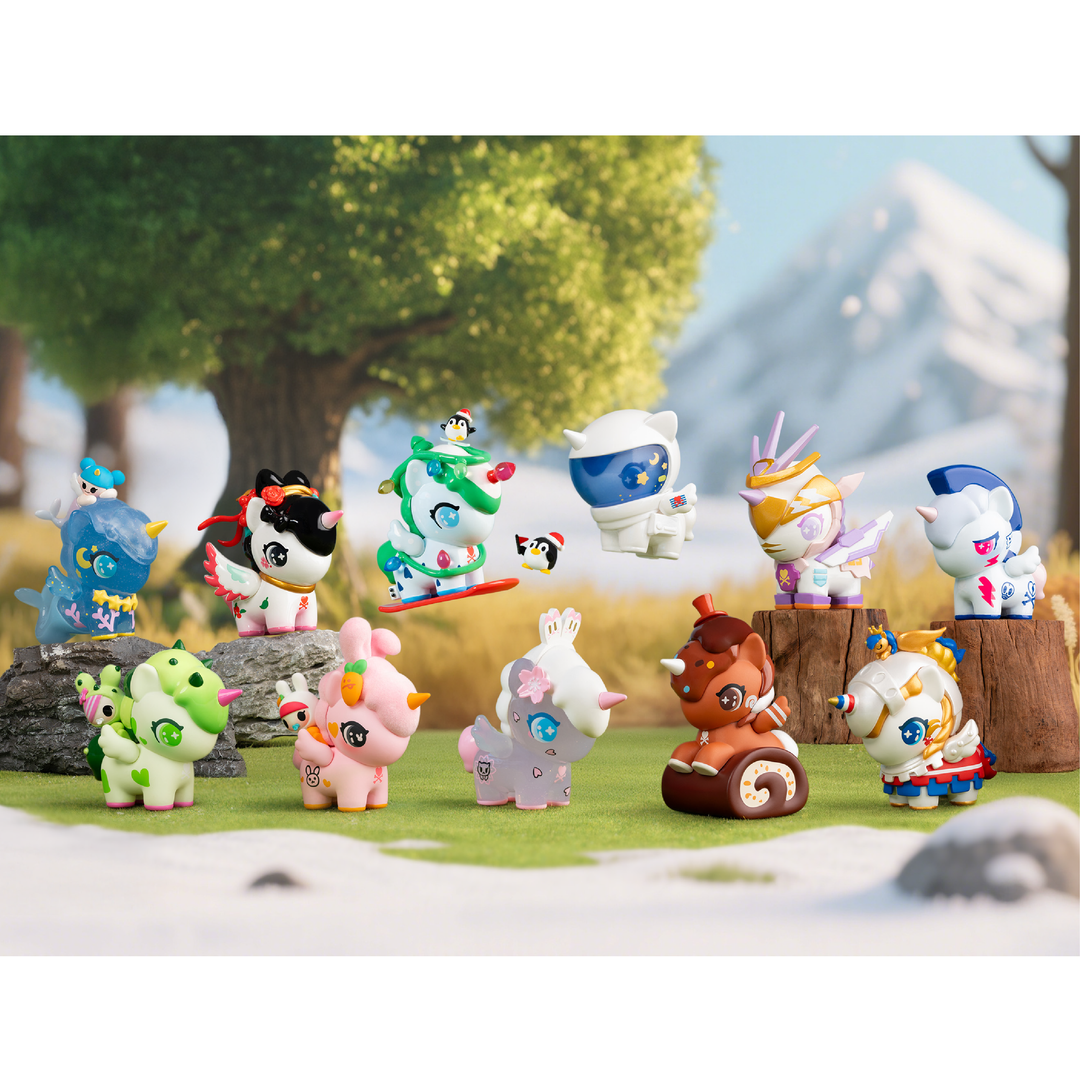 Chibi Style Unicorno Seasons in Bloom Series