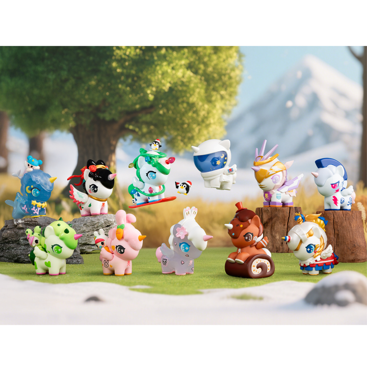 Chibi Style Unicorno Seasons in Bloom Series